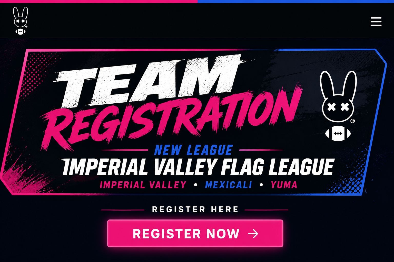 Imperial Valley Flag League — Team Registration